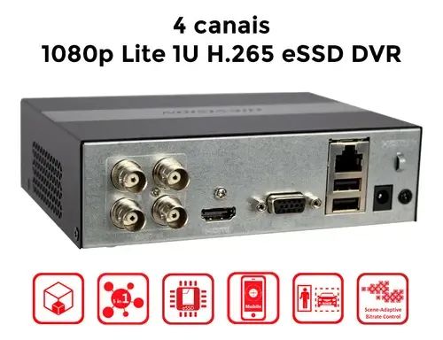 Dvr Gravador Hikvision Edvr Series Fhd 1080p Lite 4 Canais - Foto 2