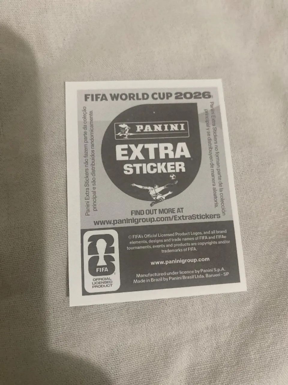 Figurinha extra Sticker do Messi Ouro - Foto 2