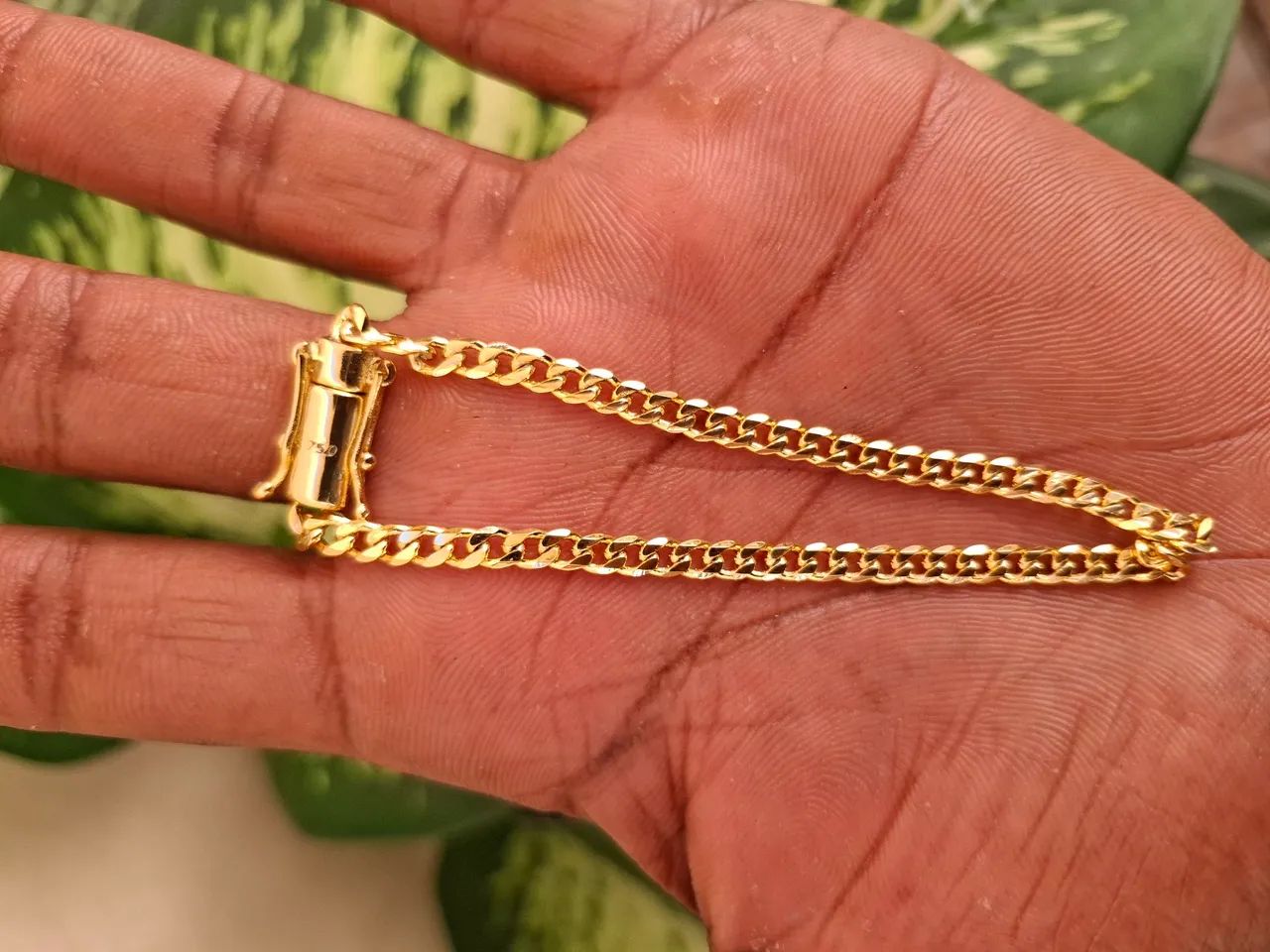 Pulseira Pitbull Grumet 3mm Banhada a Ouro 18K - Foto 2