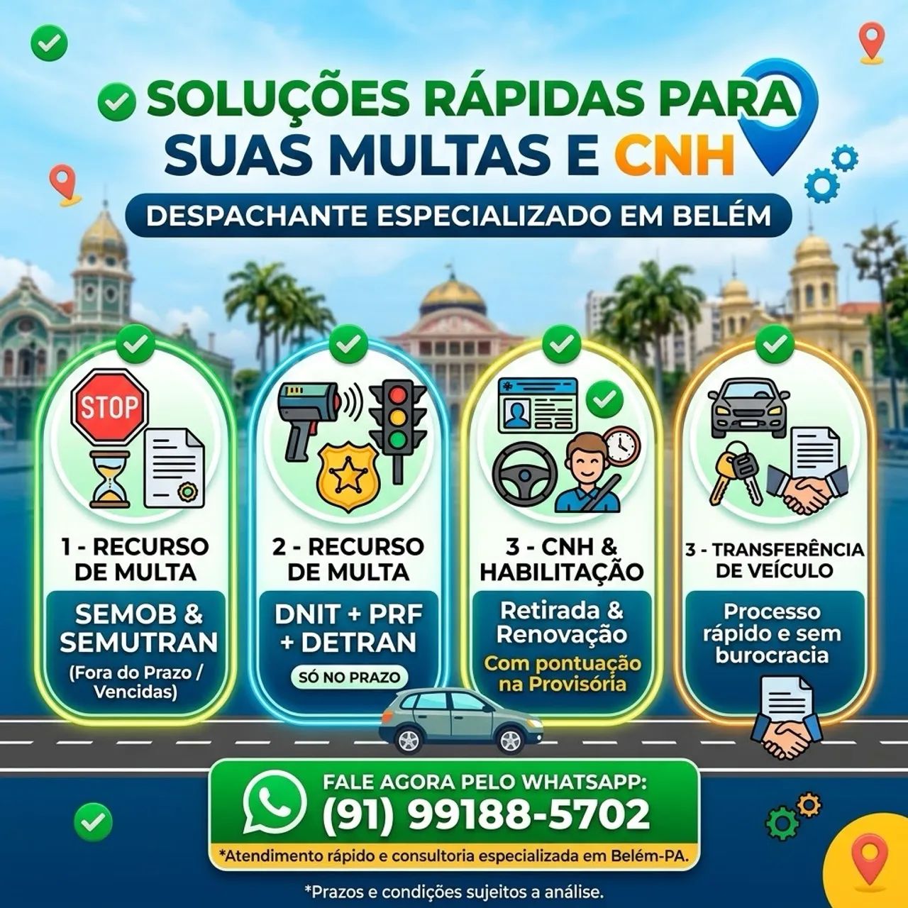 Despachante de multas e licenciamento e cnh.