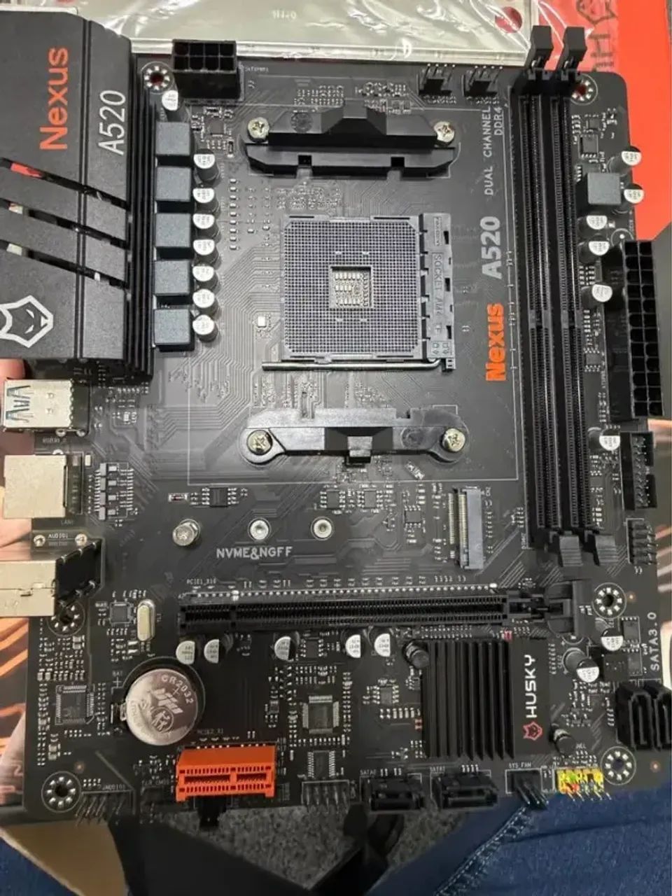 Placa mãe a520m Nova com nf e garantia - Foto 3