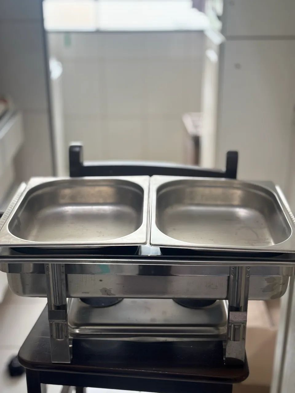 Réchaud Retangular 2 Cubas inox  - Foto 4