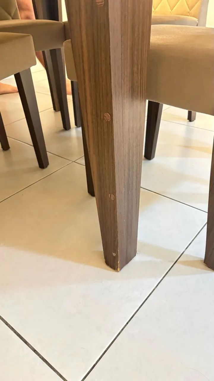 Mesa de jantar 4 lugares com cadeiras - Foto 5