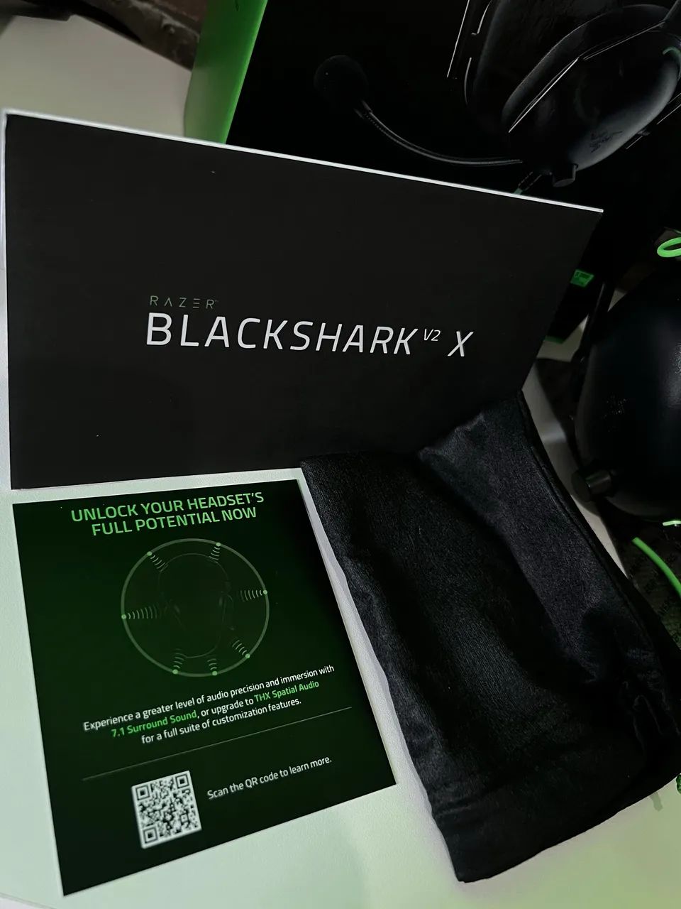 Headset Razer  Blackshark v2 X  - Foto 4