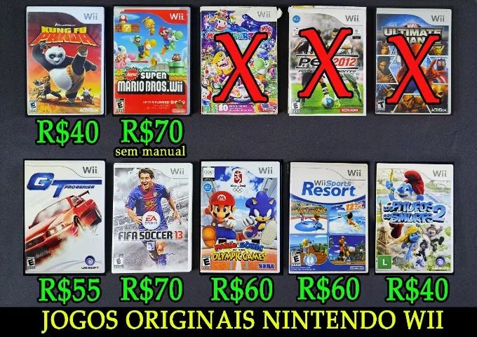 Jogos Originais Nintendo Wii americanos. No More Heroes, Tenchu