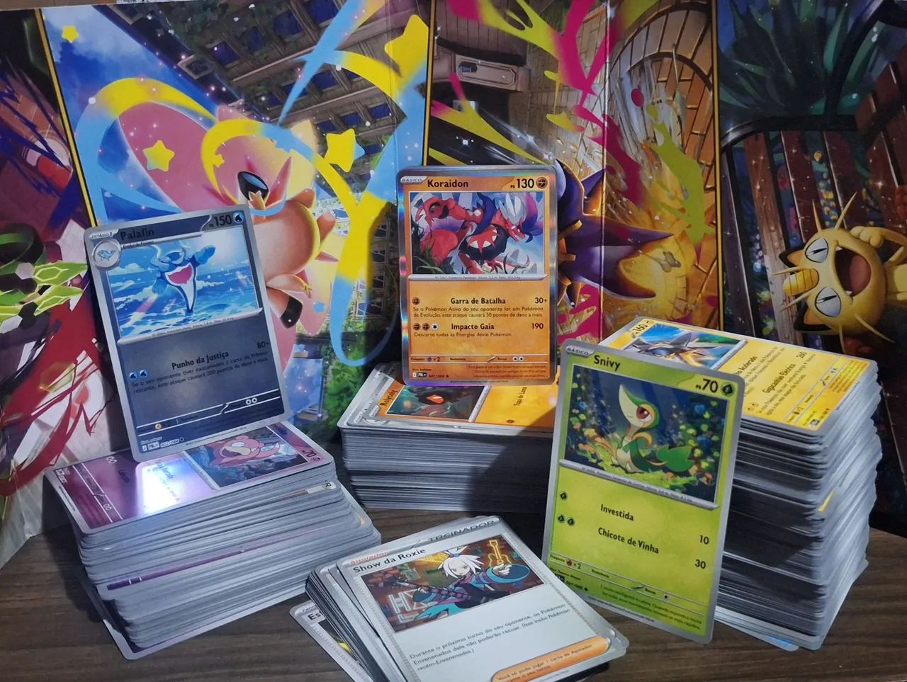 580 cartas Pokemon tcg (80 inglês)
