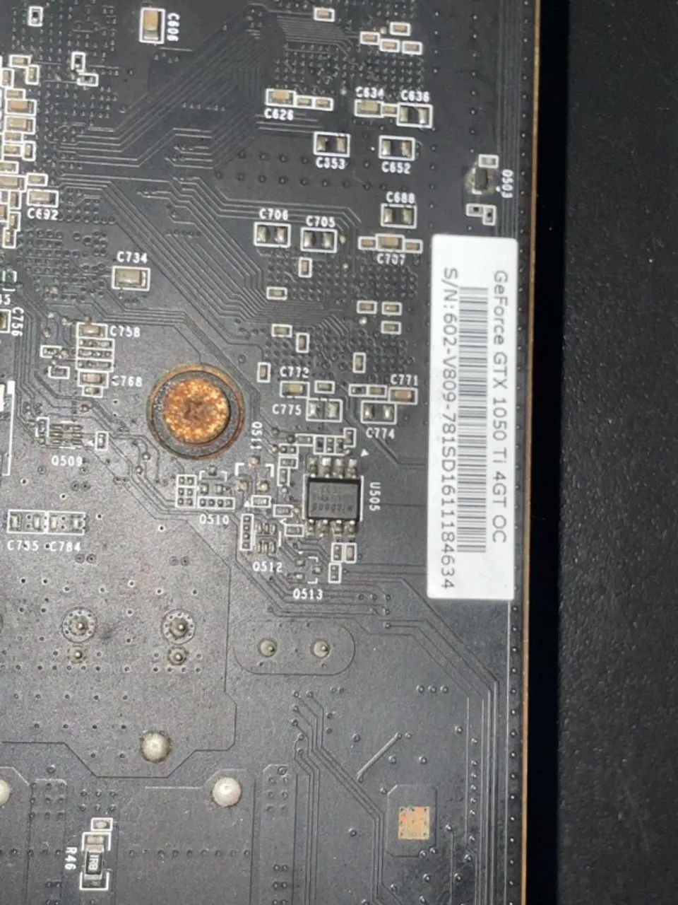 Placa de vídeo CTX 1050 TI 4GB COM DEFEITO - Foto 2