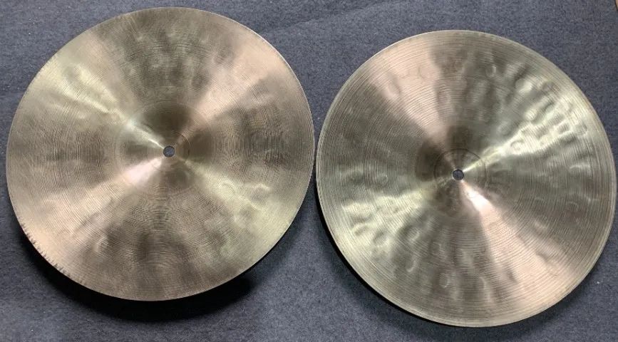 Raridade! Prato de colecionador! 2xhi hat HHX Sabian Mahattan Jazz 13 Polegadas B20 - Foto 3