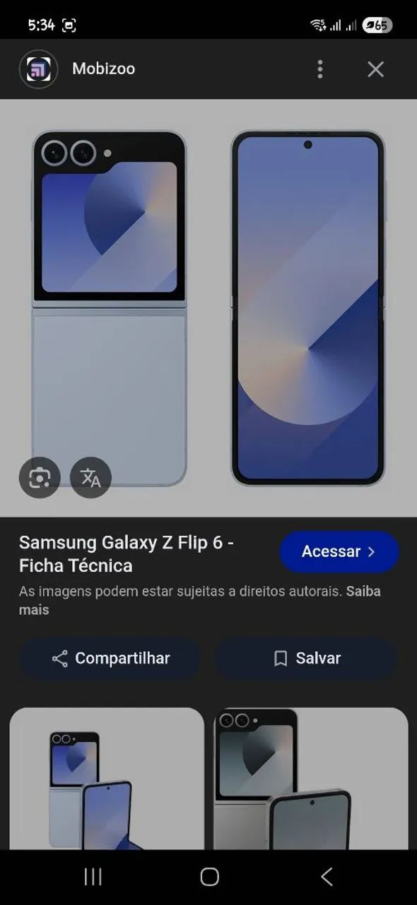 Galaxy z flip 6 e 4 leia anuncio 