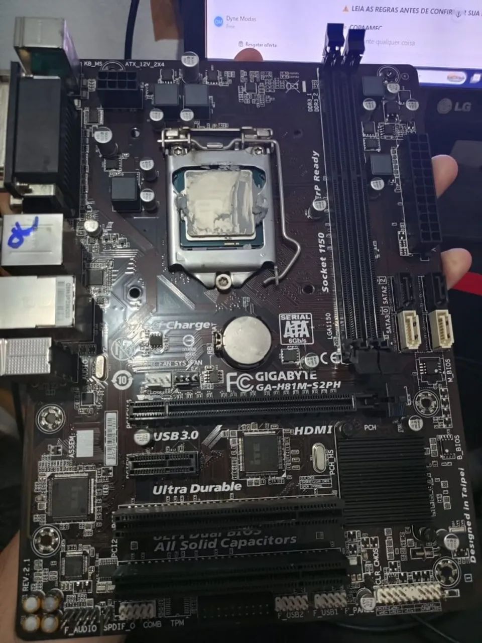 Vendo placa mãe e processador INTEL I5 - Foto 4