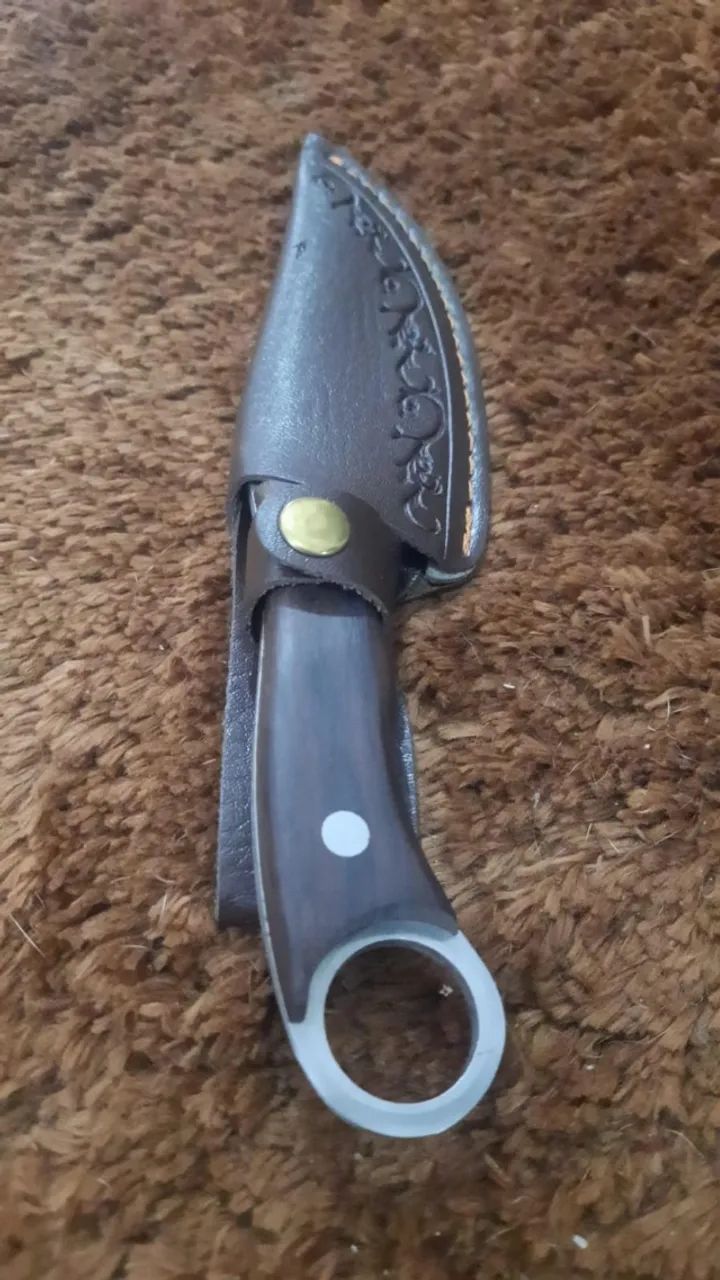 Faca artesanal tipo EDC em aço inox 420 - Foto 3