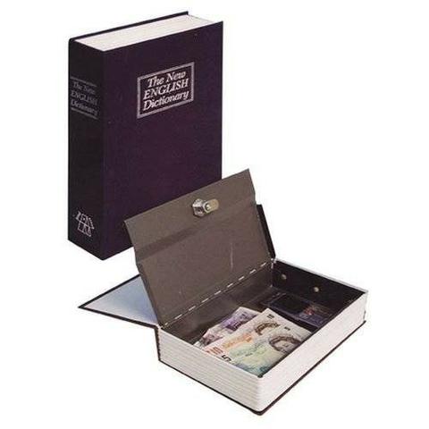 Livro Cofre Camuflado Pequeno escondido secreto joias talão cheque