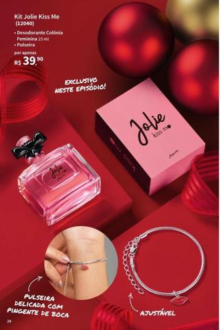 Kit jolie miniatura , perfume 25 ml , + 1 pulseira