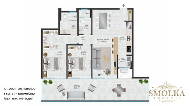 Apartamento à venda com 2 dormitórios em Jurerê internacional, Florianópolis cod:8646 - Foto 7