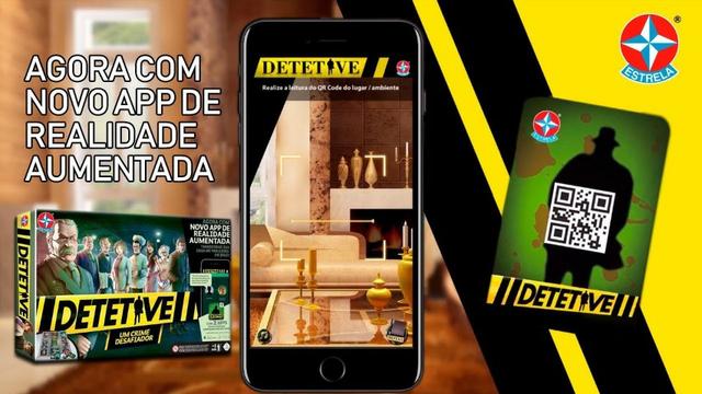 Jogo Detetive Estrela Com App Tabuleiro 2 Em 1 Investigação - Foto 2