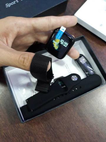 Relógio Smartwatch P70 + 2 pulseiras silicone /metal. Queima de estoque!! - Foto 3