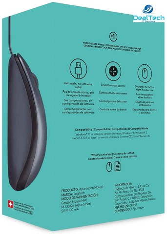 Mouse com fio USB Logitech M90 - Cinza