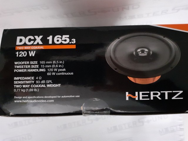 Par de alto falante. Hertz.  DCX 165.3. Italiano. 6", 120RMS. Garantia. Novo. Instalado. 