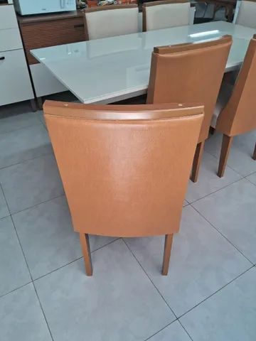 Conjunto de mesa 6 cadeiras 100% MDF ( Mesa nevada ) - Foto 3