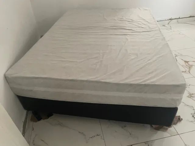 Base Sommier Ortobom Nobuck Black, Incluindo Colchão Prata Spring - Foto 5