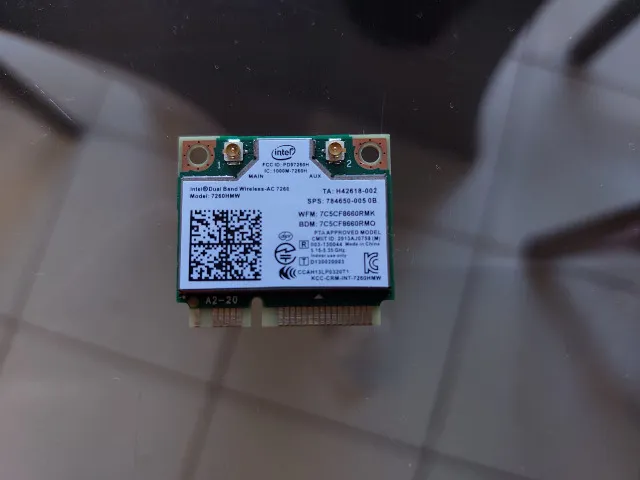 Placa de rede de frequência dupla, placa de rede sem fio Mini pcie