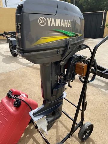 Motor popa Yamaha 25/30 Hp ano 2016 partida elétrica 