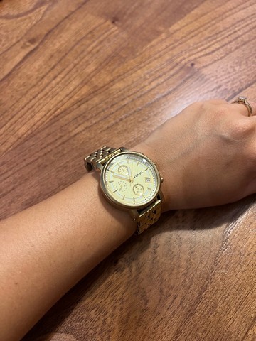 Relógio Fossil dourado (comprado nos EUA)