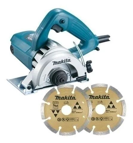 Serra Mármore Profissional 4100NH3ZX2 1300W com 2 Discos Makita Original