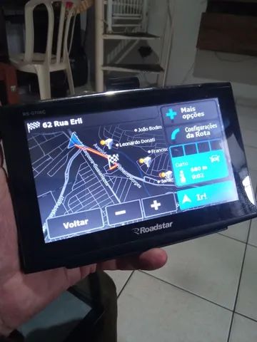 GPS com tv digital Roadstar 7 Pol. Completo . Entrada cartão e av para câmera ré - Foto 2