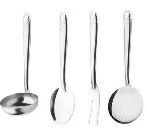 Conjunto utensílios 4 peças. Jogo com 4 utensílios completo. - Foto 2