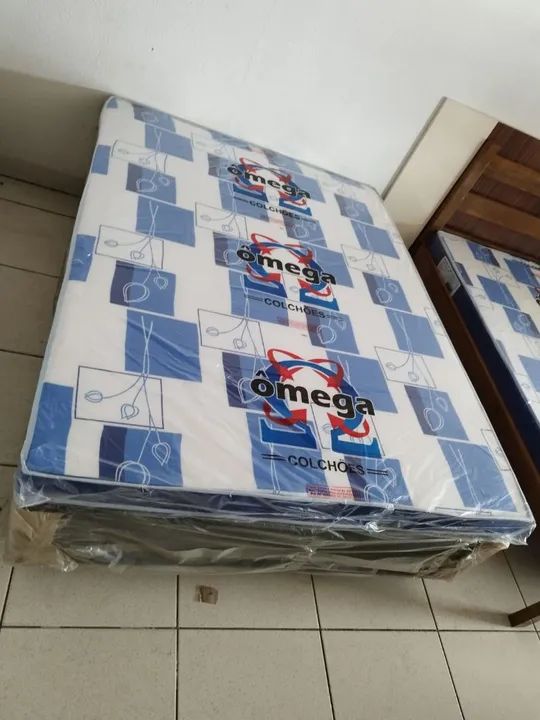 Cama box casal D-20 12cm: base e colchão. - Foto 2
