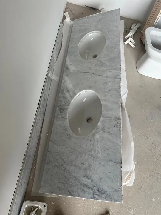 Pias de mármore para banheiro - Foto 4