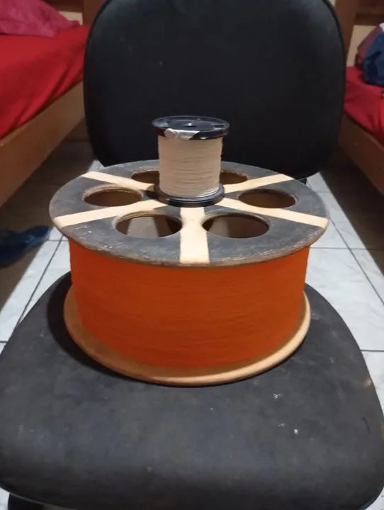 Carretilha de madeira - Foto 2