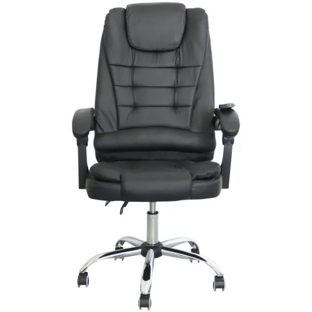 Cadeira de Escritório Presidente Luxo Massagem Base Giratória Apoio para os Pés - E023202 - Foto 2