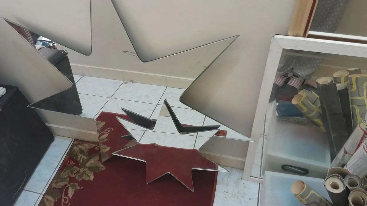 2 espelhos estrelas grande - Foto 2