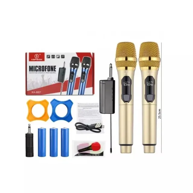 Microfones Sem Fio Kapbom KAM87 - Kit Duplo para Performances Profissionais Loja Coimbra