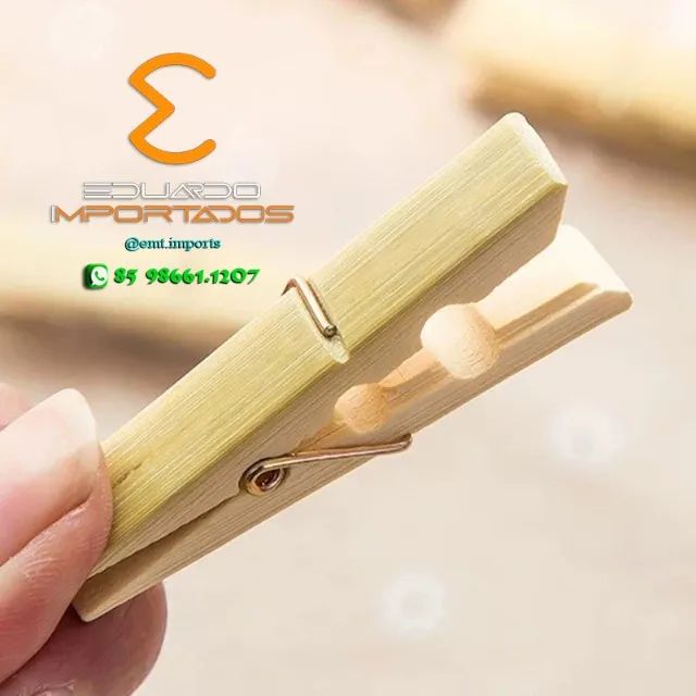 Prendedor de roupas pacote com 20 unidades