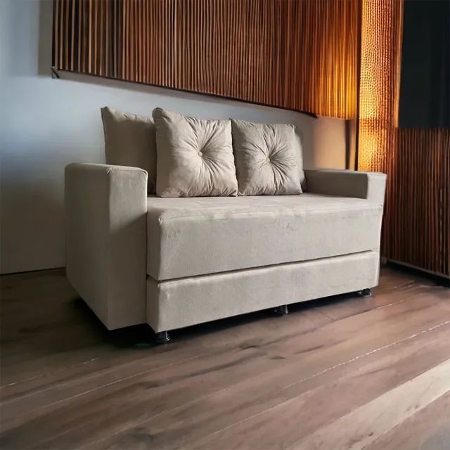 Sofá 2 lug Cama Casal! Além de prático deixa o seu ambiente mais lindo. Novos de fábrica .
