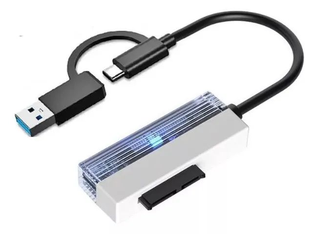 Cabo Adaptador Conversor Usb 3.0 / Type-c X Sata Hd827/ac - Foto 2