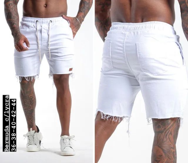 Bermuda jeans masculina  - Foto 3