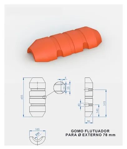 Flutuador - Boia para mangotes - Foto 2