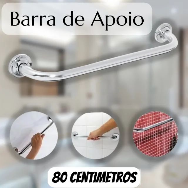 Barra de Apoio de 80cm Auxilio para Idoso e Deficiente _ CS500 - Foto 3