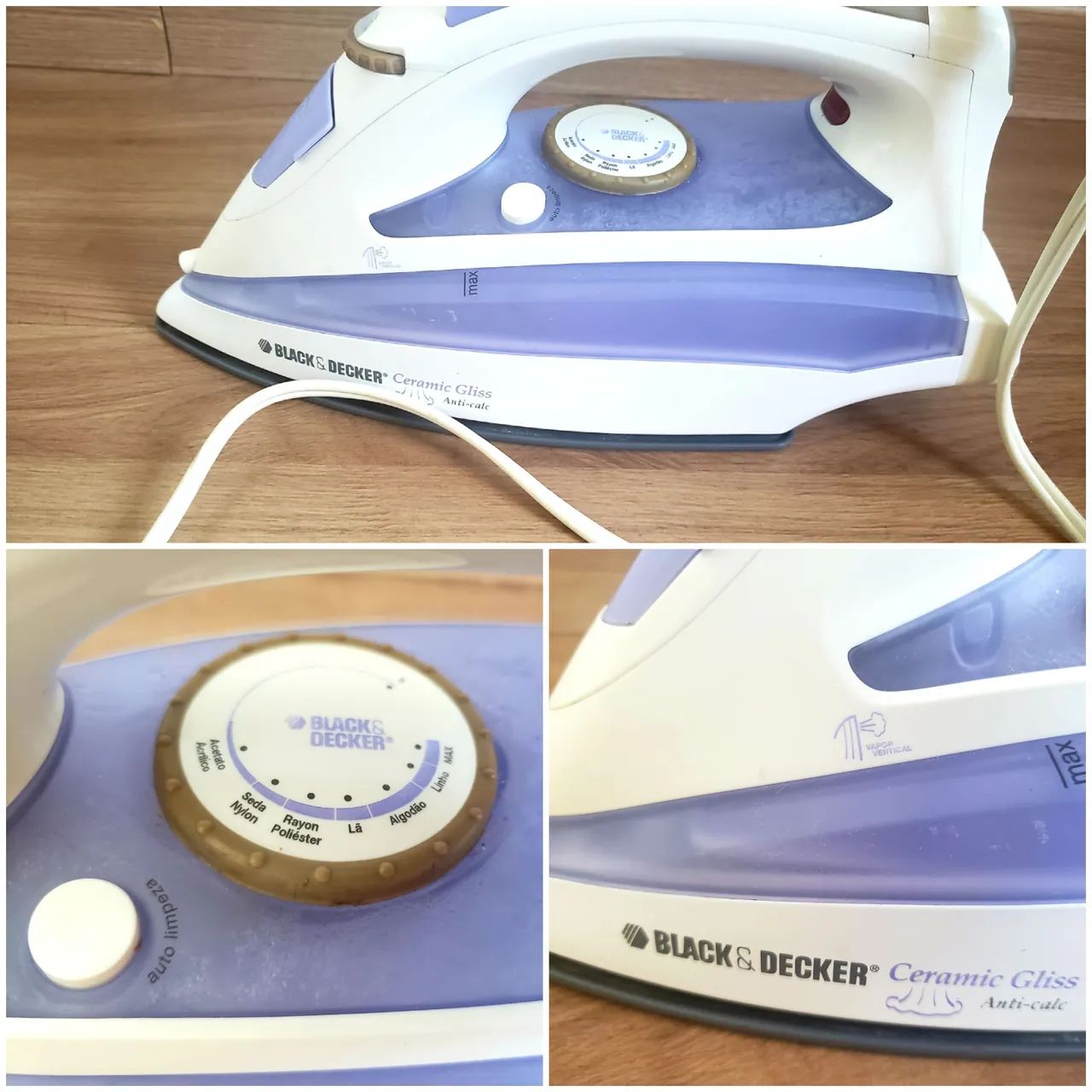  HOJE 30,00.    Ferro à vapor Black decker. Ler descrição  - Foto 3