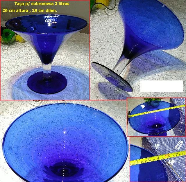 Taça para sobremesa grande Martiny 2 Litros Vidro - Foto 2