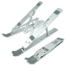 Suporte Alumínio De Notebook Articulado Dobrável Ergonômico Prateado