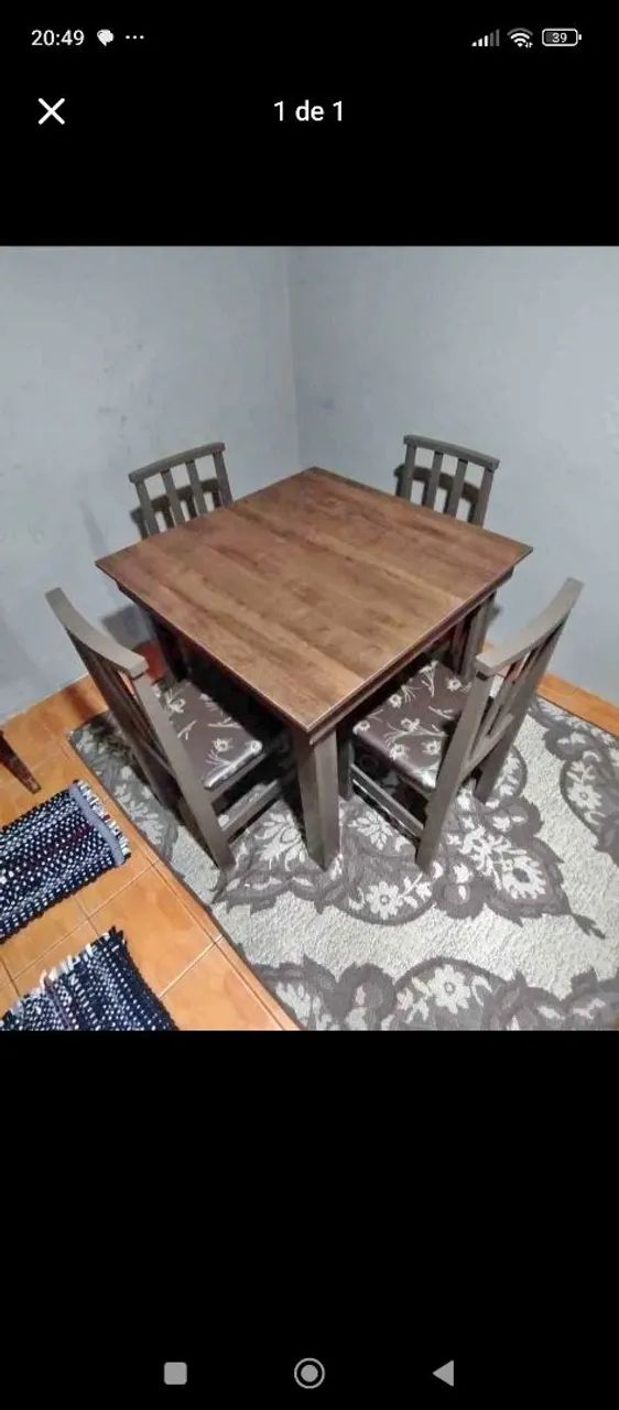 Mesa 4 cadeiras disponíveis  - Foto 2