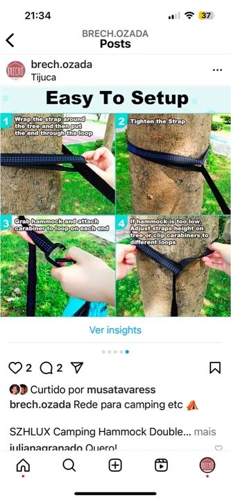 Rede de Camping SZHLUX Double - Foto 4