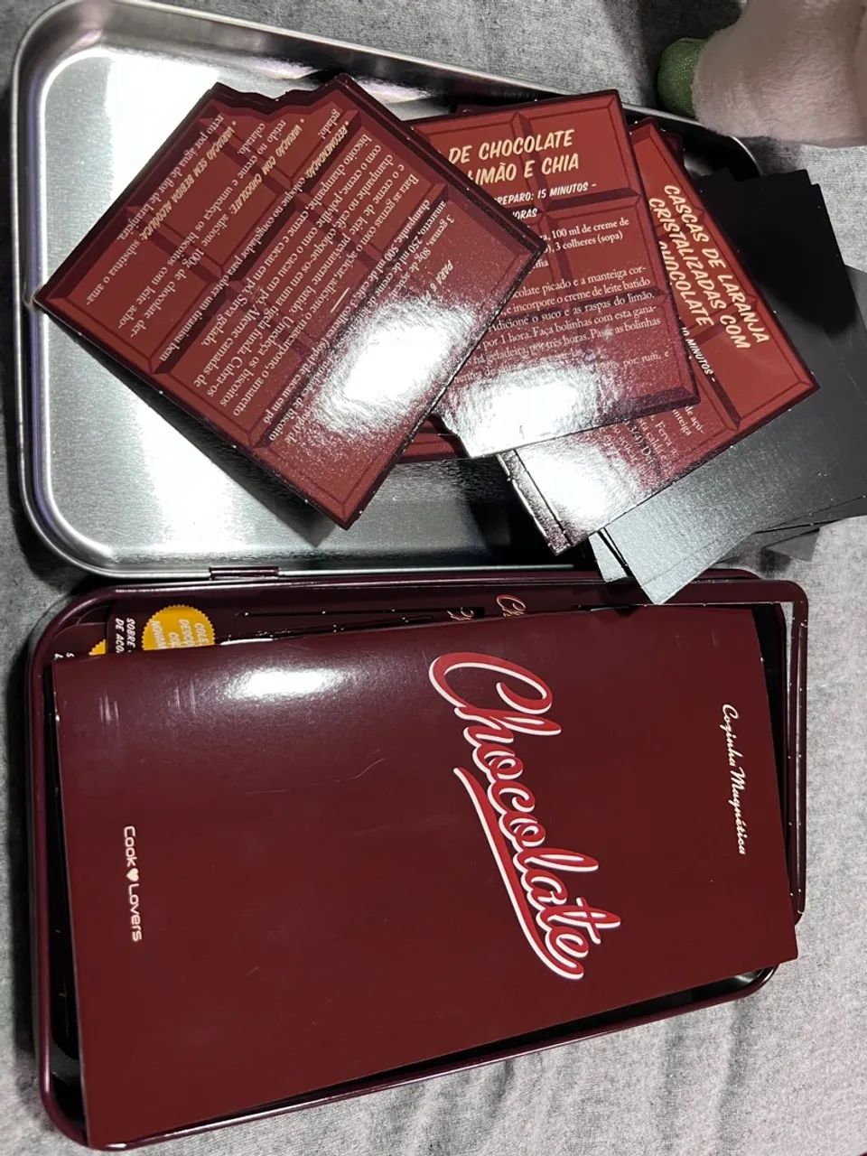 Magnetic Recipe Book Cook Lovers Chocolate