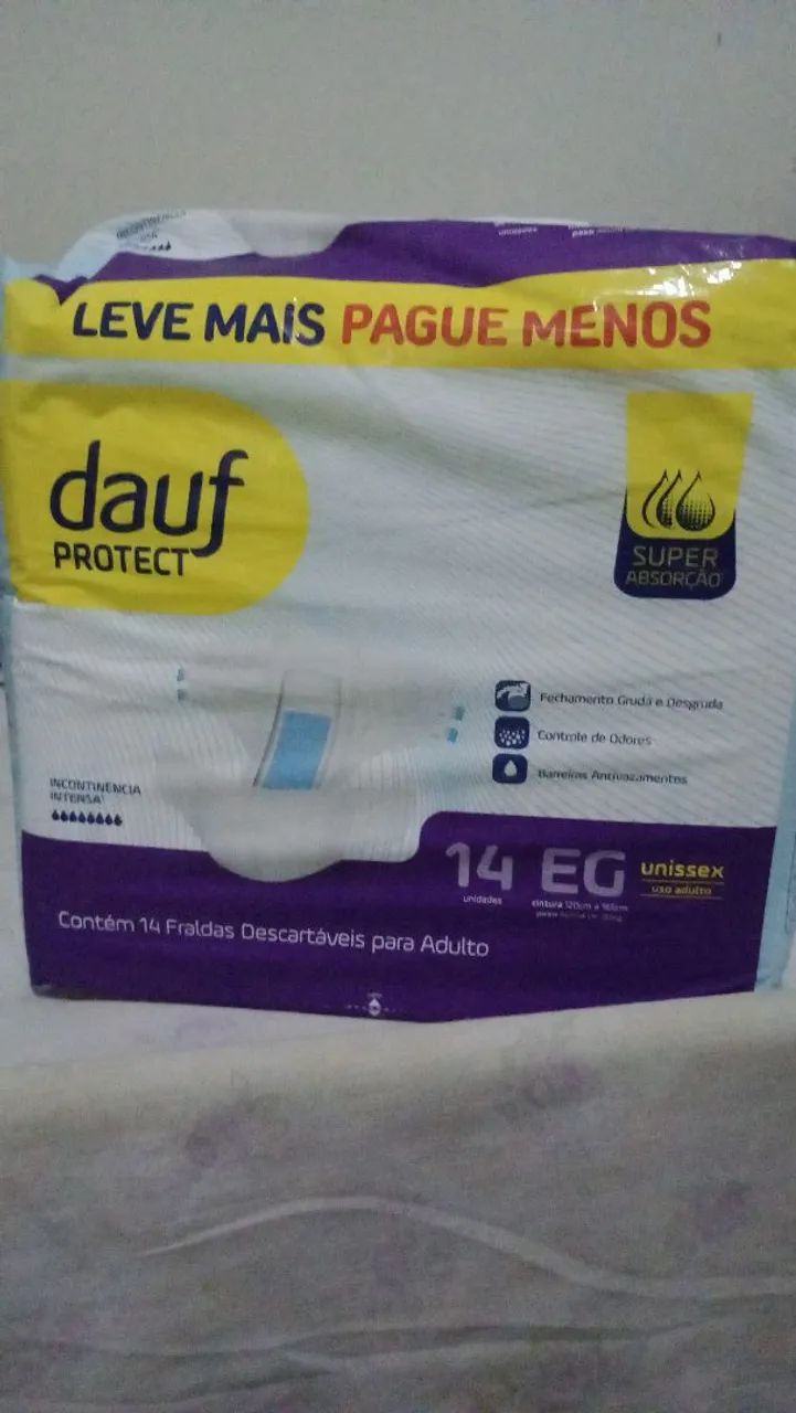 Fraldas Descartáveis para Adulto Dauf Protect - 16 Unidades - Foto 2