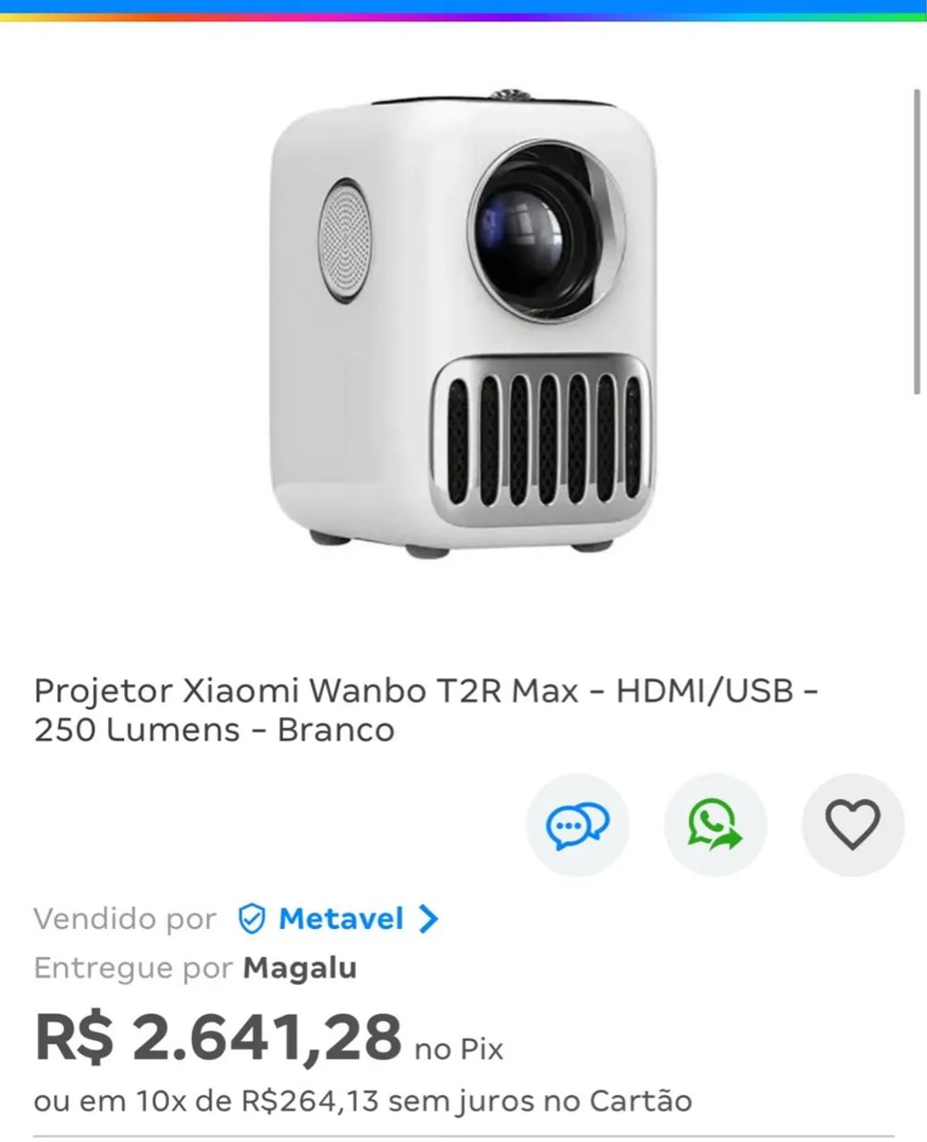 Projetor Xiaomi Wando t2r Max  - Foto 2